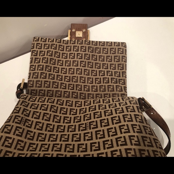 SOLD** FENDI Zucchino Mama Baguette canvas bag - Picture 7 of 8